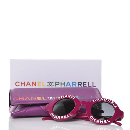 Chanel x Pharrell Williams Round 19mm Sunglasses Violet 9 of 9