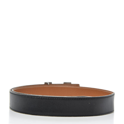 Hermes Swift Togo 32mm H Belt 85 Black Gold 2 of 6