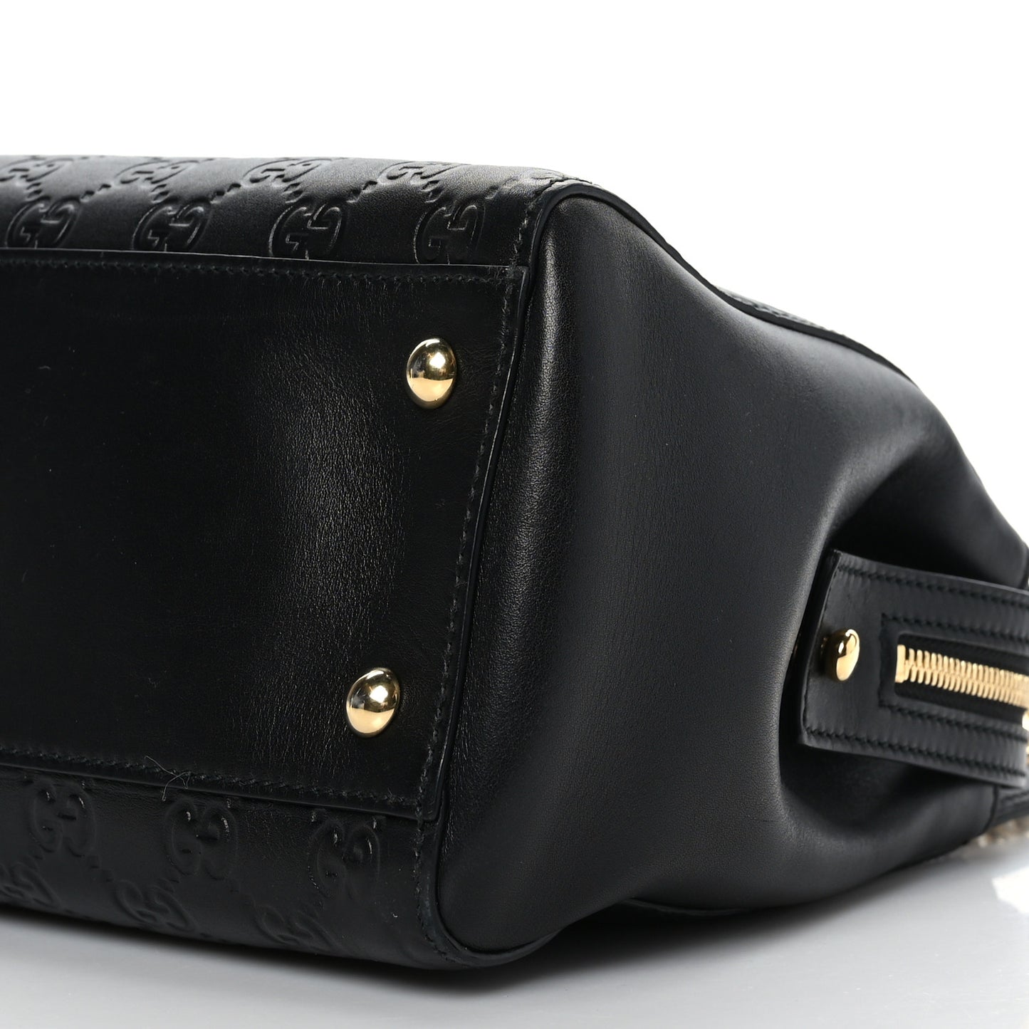Guccissima Signature Medium Shoulder Tote Bag Black
