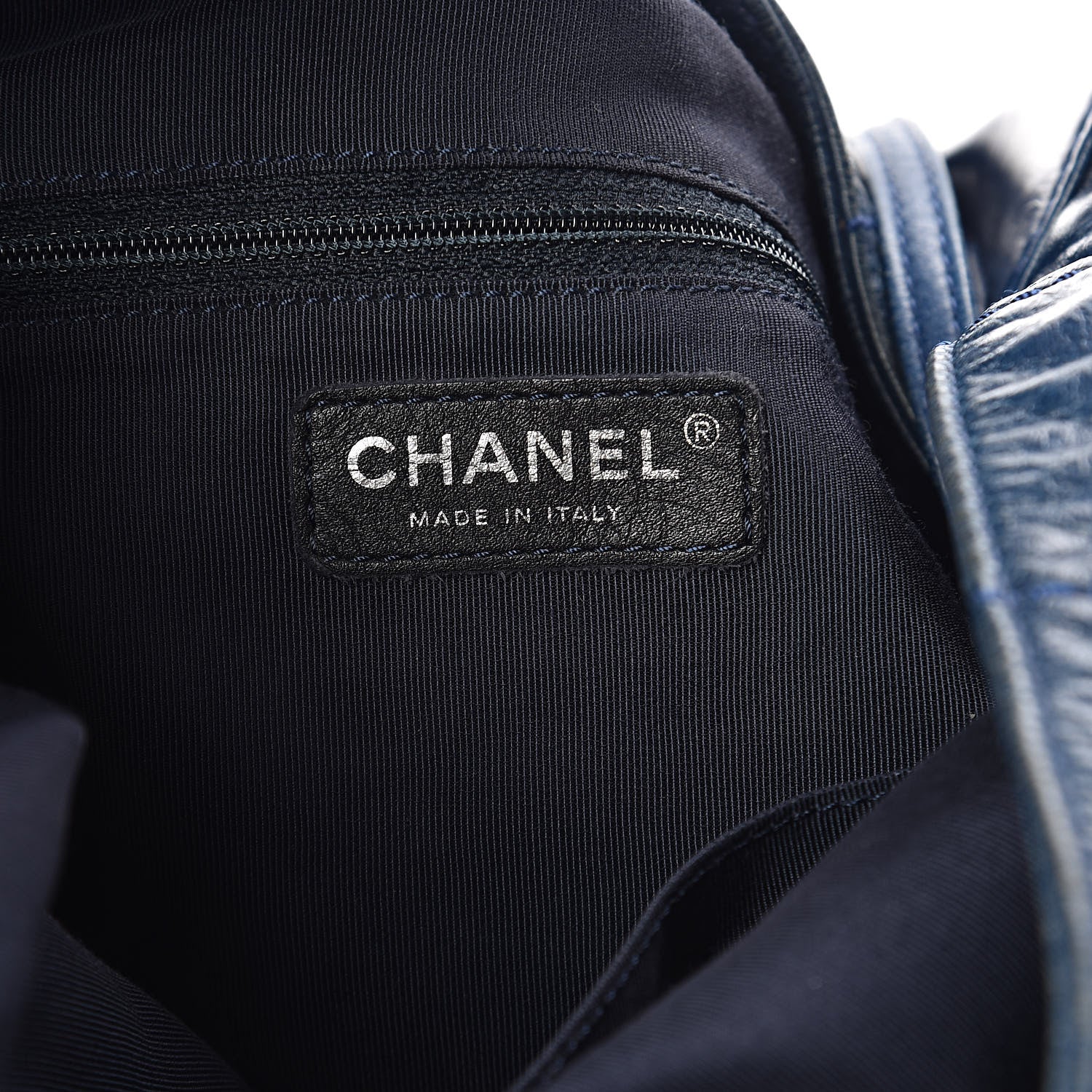 Chanel Aged Calfskin Quilted Coco Supple Hobo Blue 7 of 10