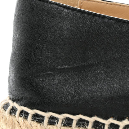 Chanel Lambskin CC Espadrilles 37 Black 10 of 10