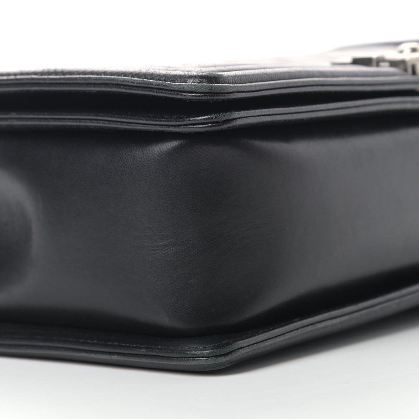 Lambskin Quilted New Medium Boy Flap Black