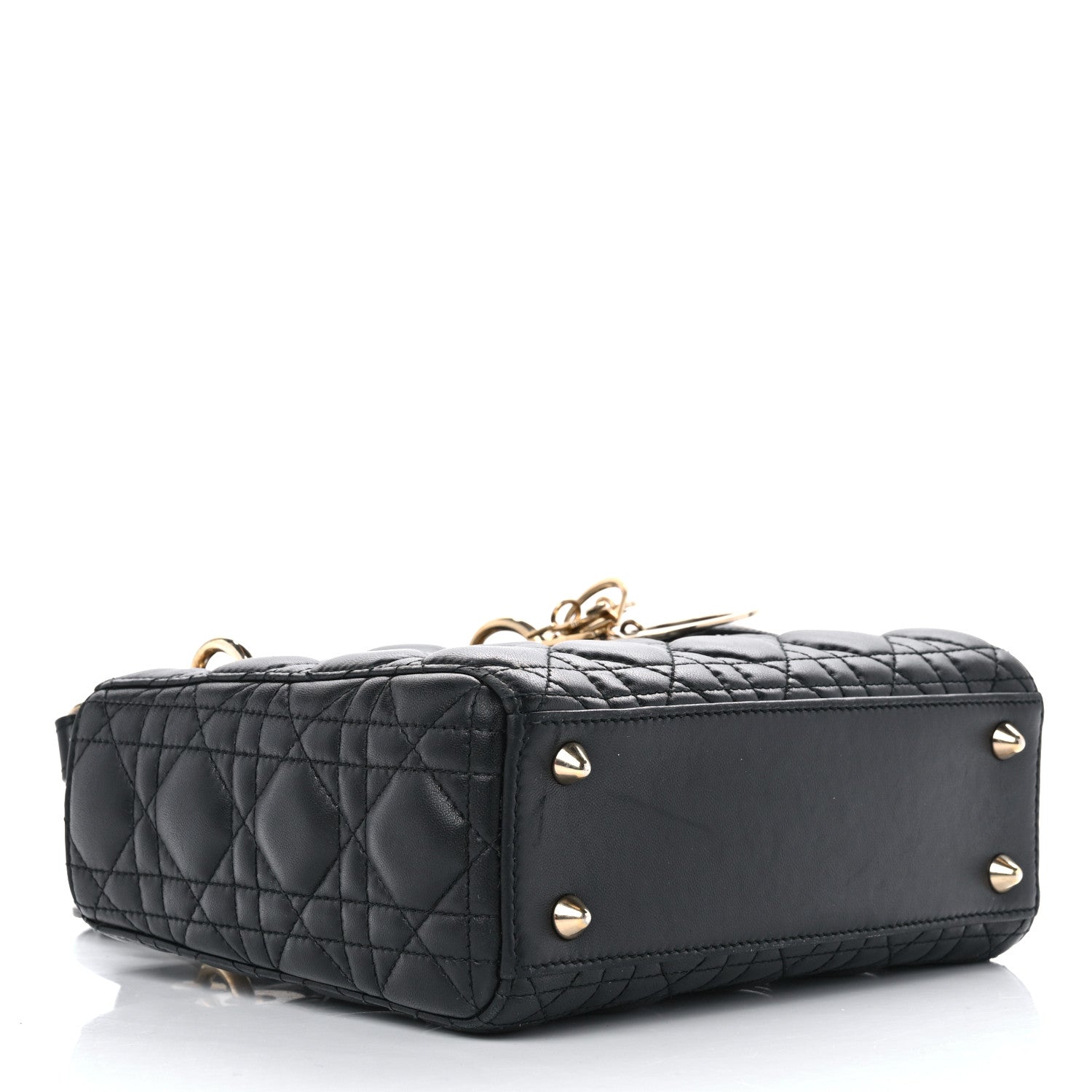 Christian Dior Lambskin Cannage Small My ABCDior Lady Dior Black 4 of 16