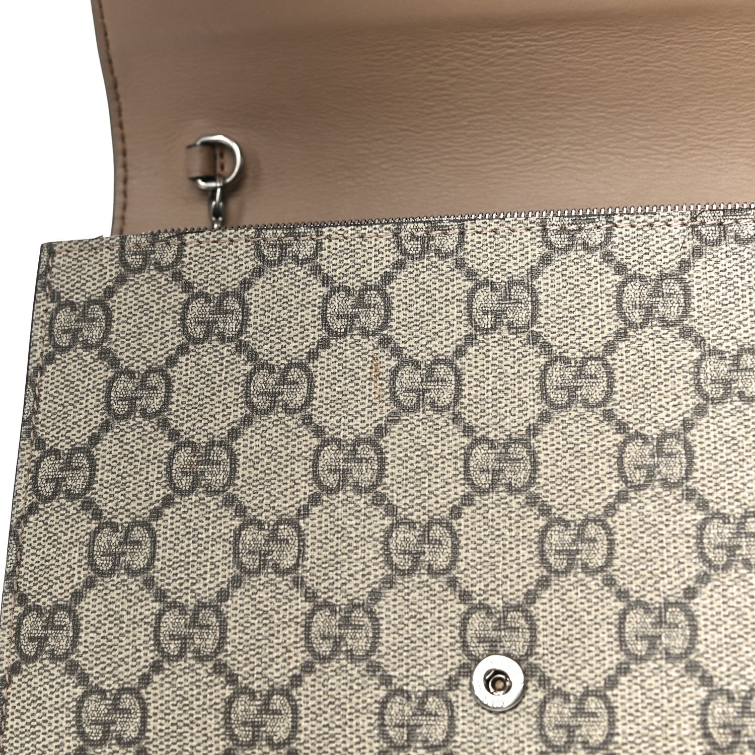 Gucci GG Supreme Monogram Mini Dionysus Chain Wallet Beige Taupe 16 of 19