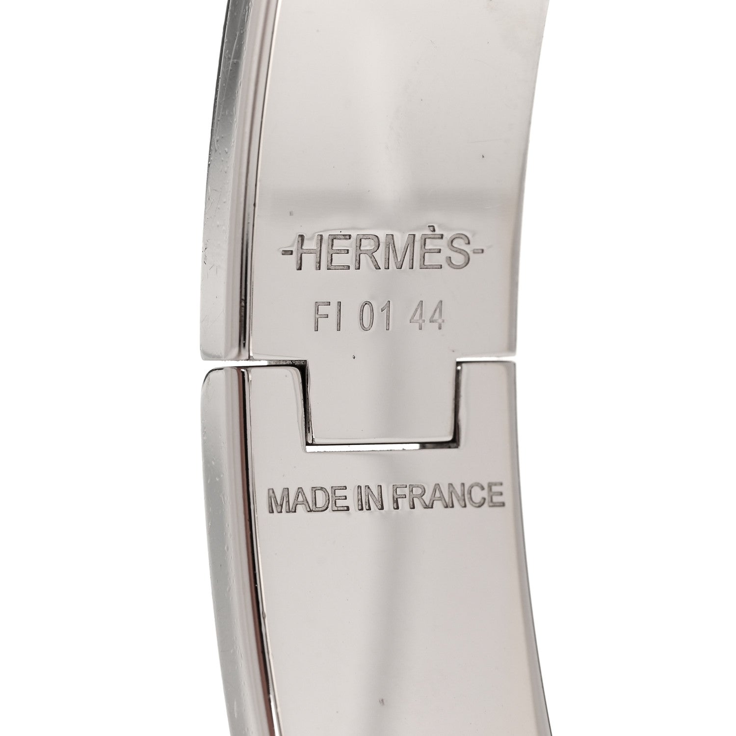 Hermes Enamel Narrow Clic Clac H Bracelet PM White 4 of 5