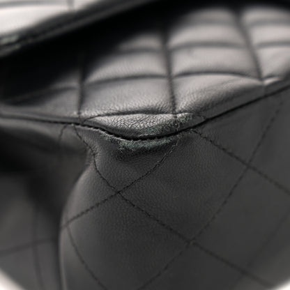 Chanel Lambskin Quilted Medium Double Flap Black 13 of 16