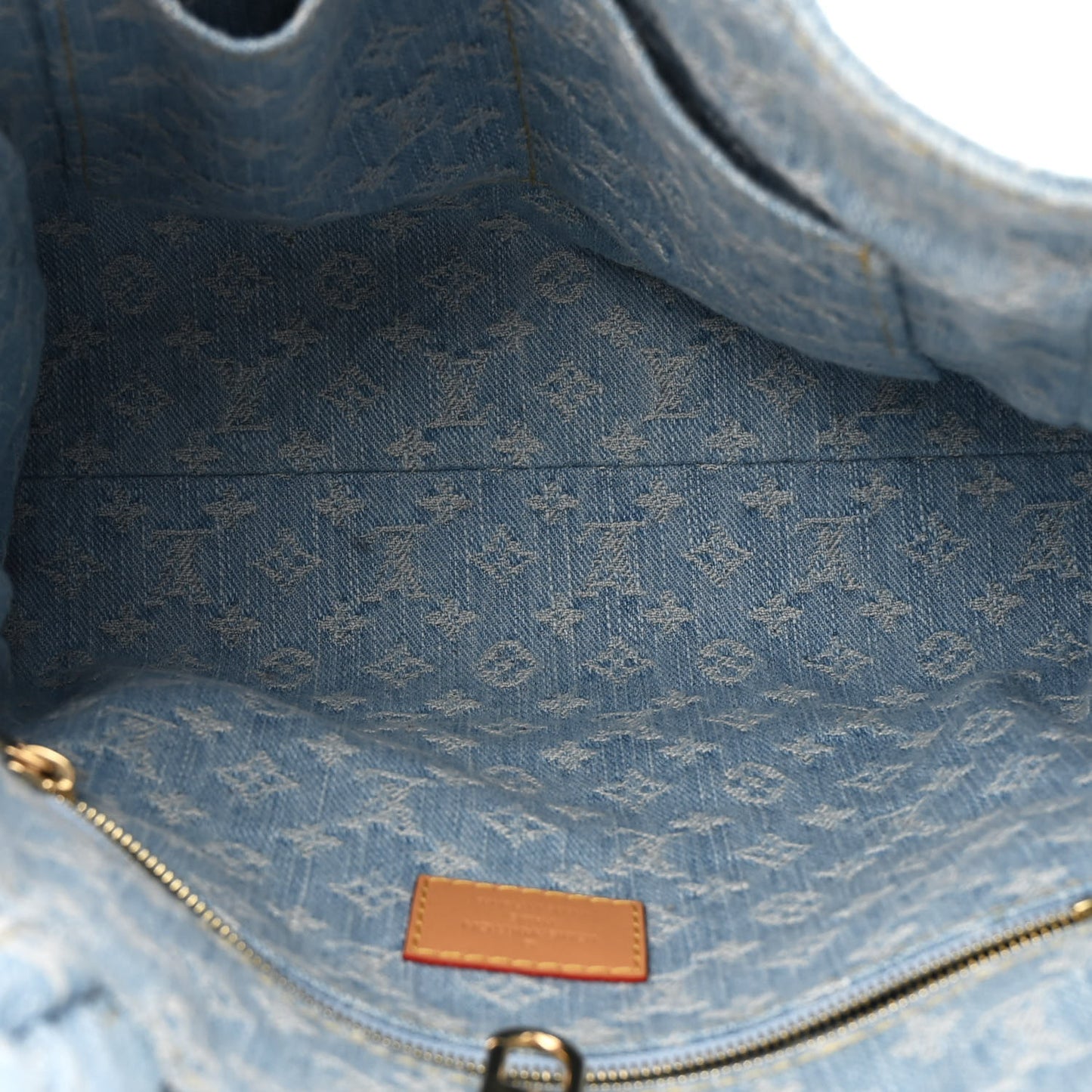 Monogram Washed Denim Let Go PM Sky Blue