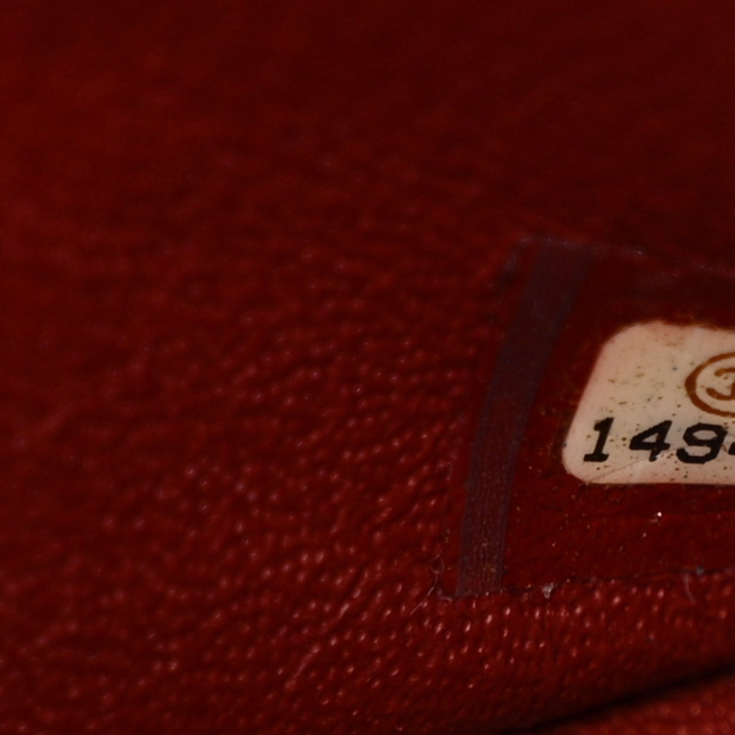 Caviar Quilted Jumbo Double Flap Dark Red