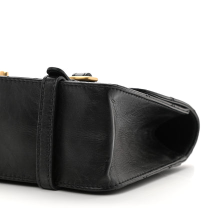 Chanel Aged Calfskin Quilted City School Flap Black 10 of 10
