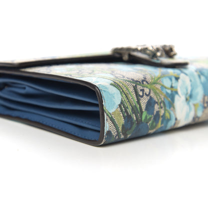 Gucci GG Supreme Monogram Blooms Mini Dionysus Chain Wallet Beige Blue Navy Vintage Blue 12 of 15