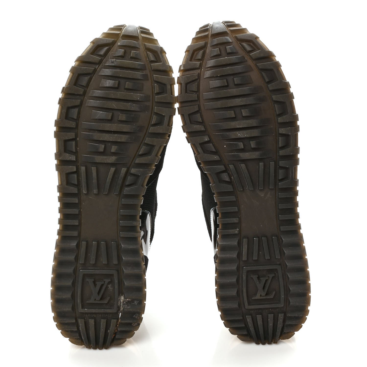 Louis Vuitton Suede Monogram Run Away Sneakers 40 Black 5 of 8