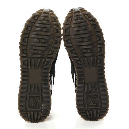 Louis Vuitton Suede Monogram Run Away Sneakers 40 Black 5 of 8