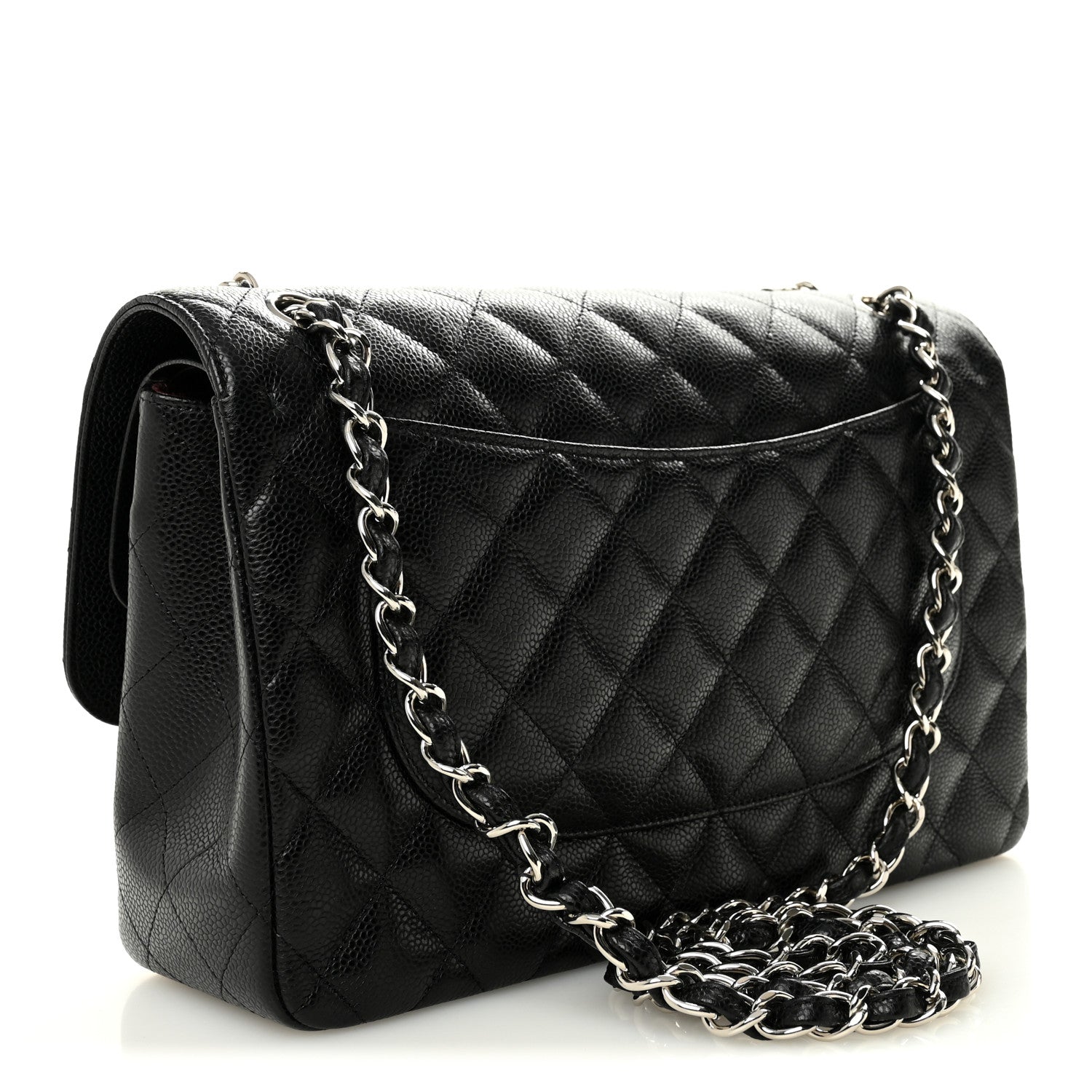 Chanel Caviar Quilted Jumbo Double Flap Black 3 of 10
