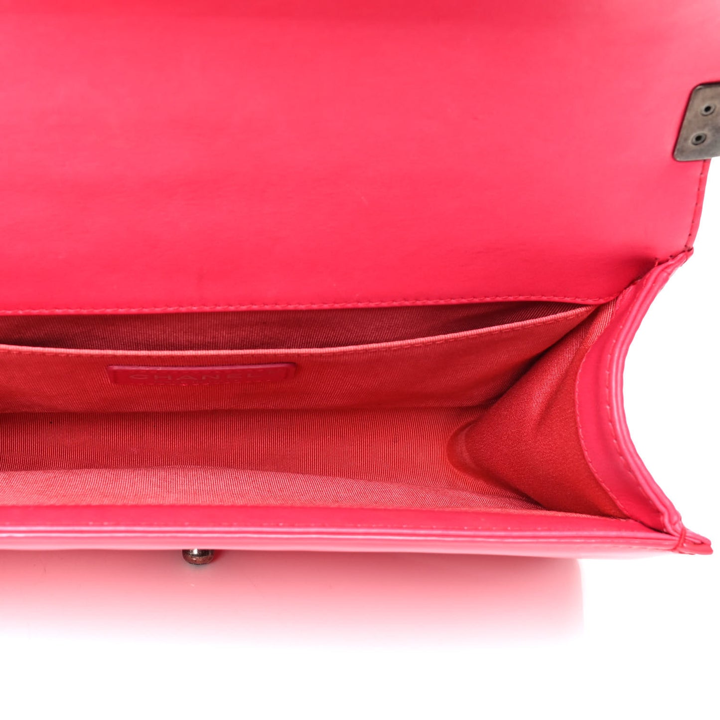 Patent Quilted Medium Boy Flap Pink