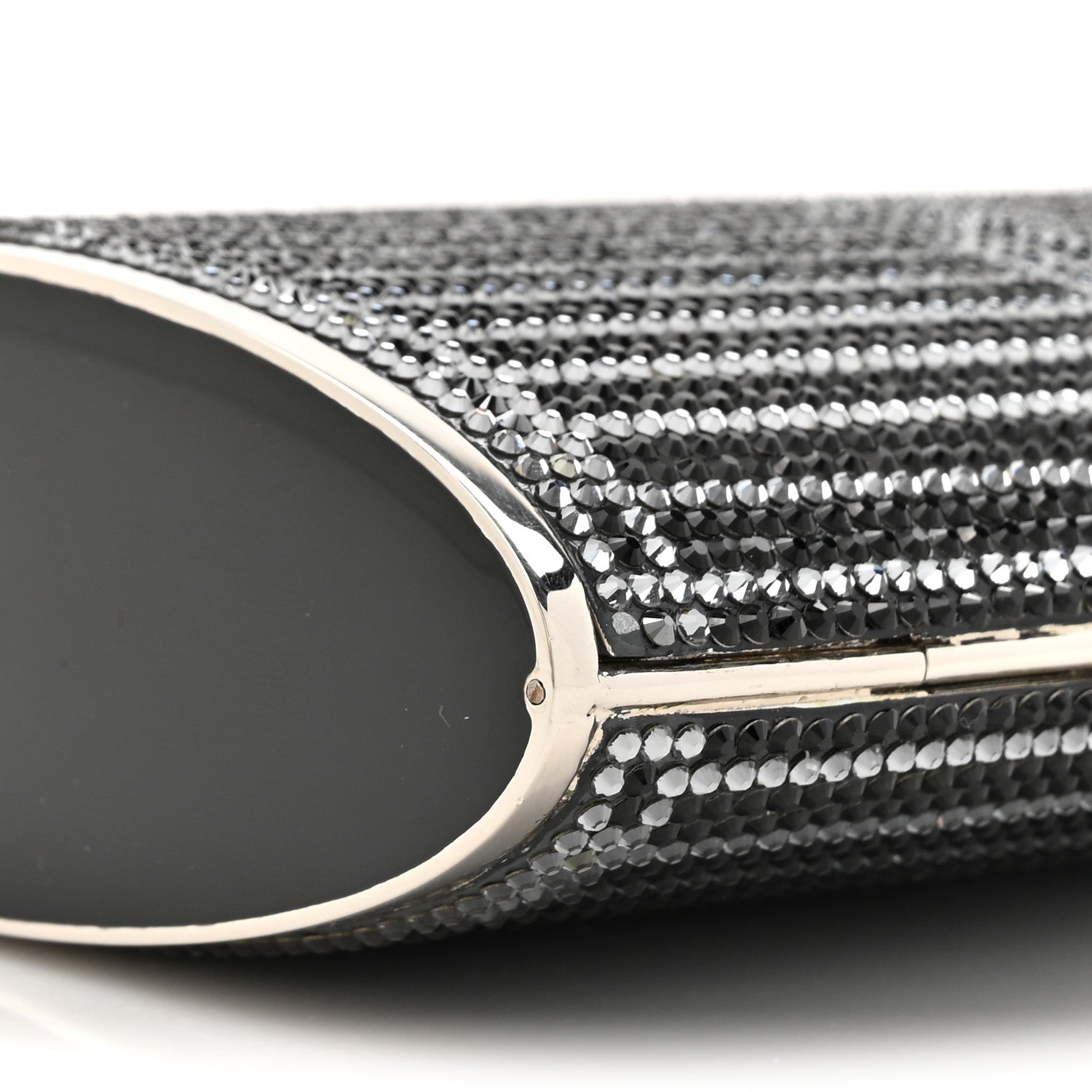 Judith Leiber Swarovski Crystal Minaudiere Clutch Black 9 of 9
