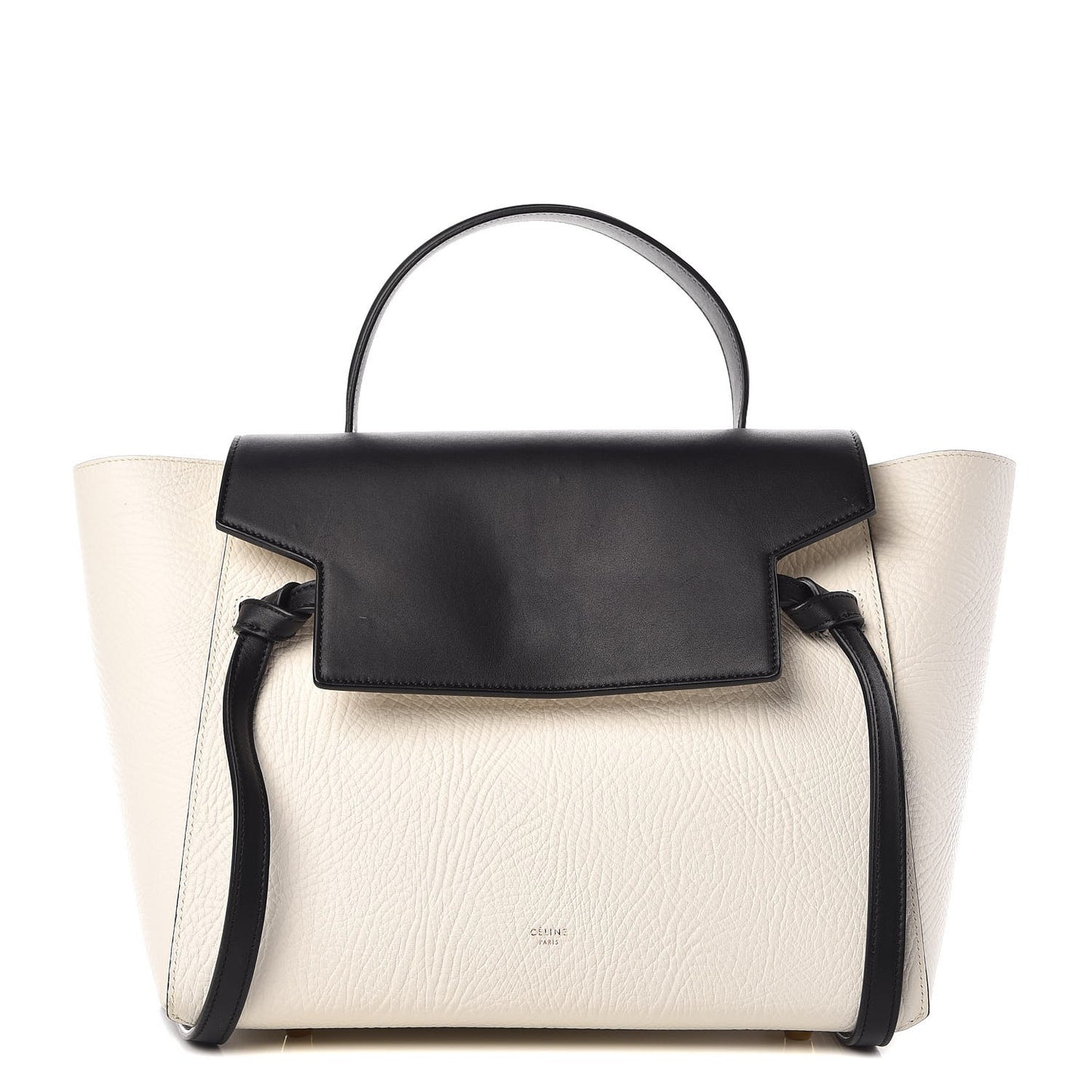 Elephant Calfskin Mini Belt Bag White