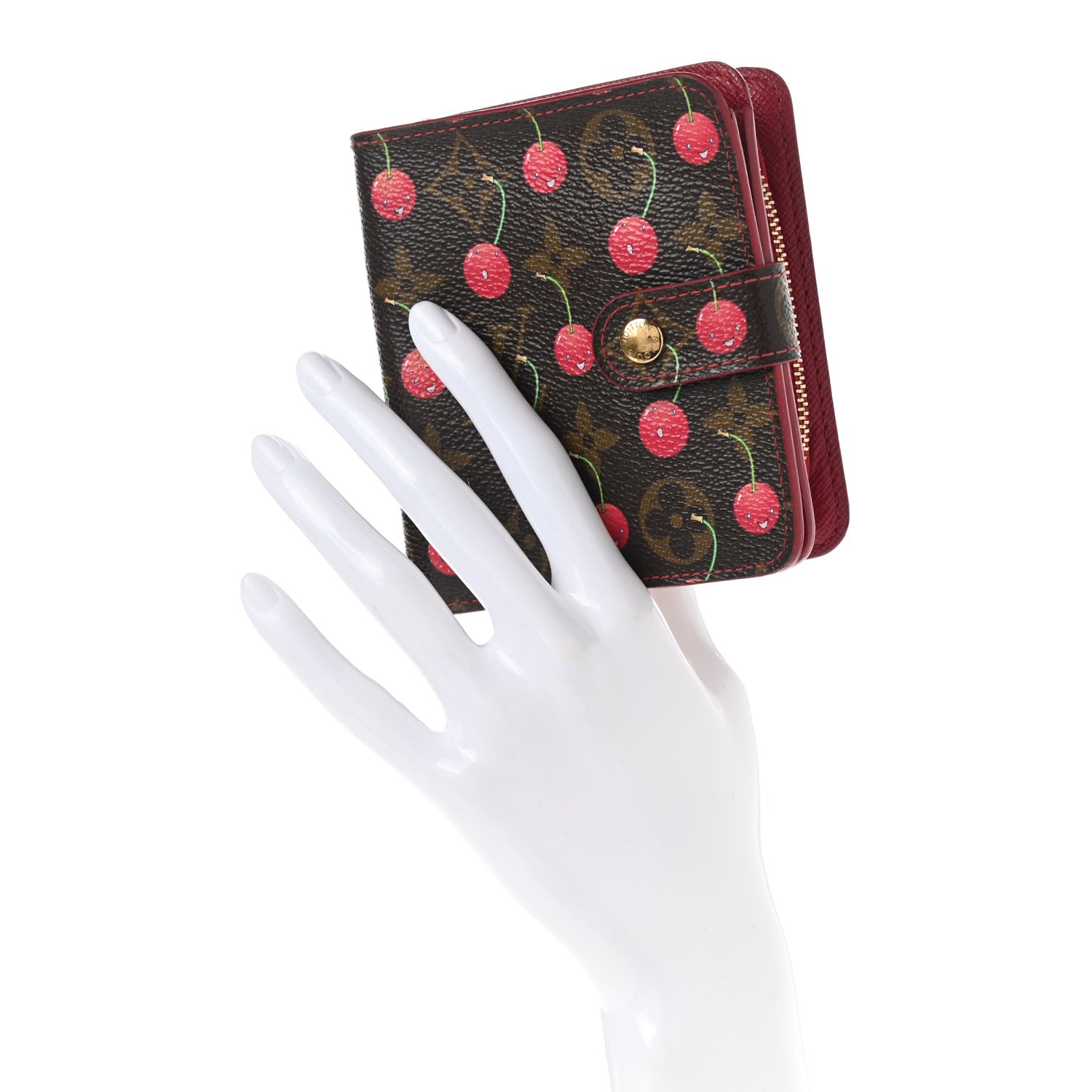 Louis Vuitton Monogram Cerises Compact Zippe Wallet 3 of 10