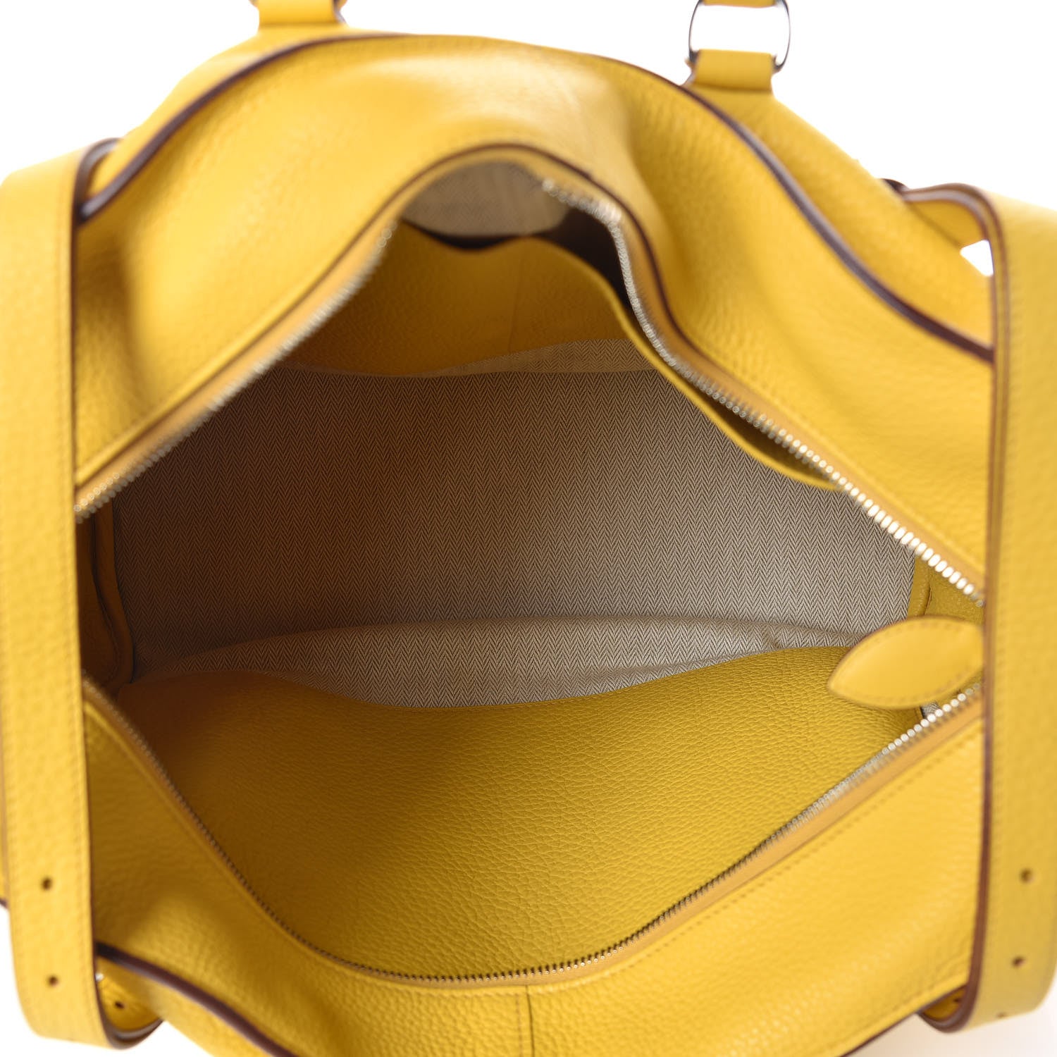 Hermes Taurillon Clemence Sac Purseangle 35 Soleil 7 of 10
