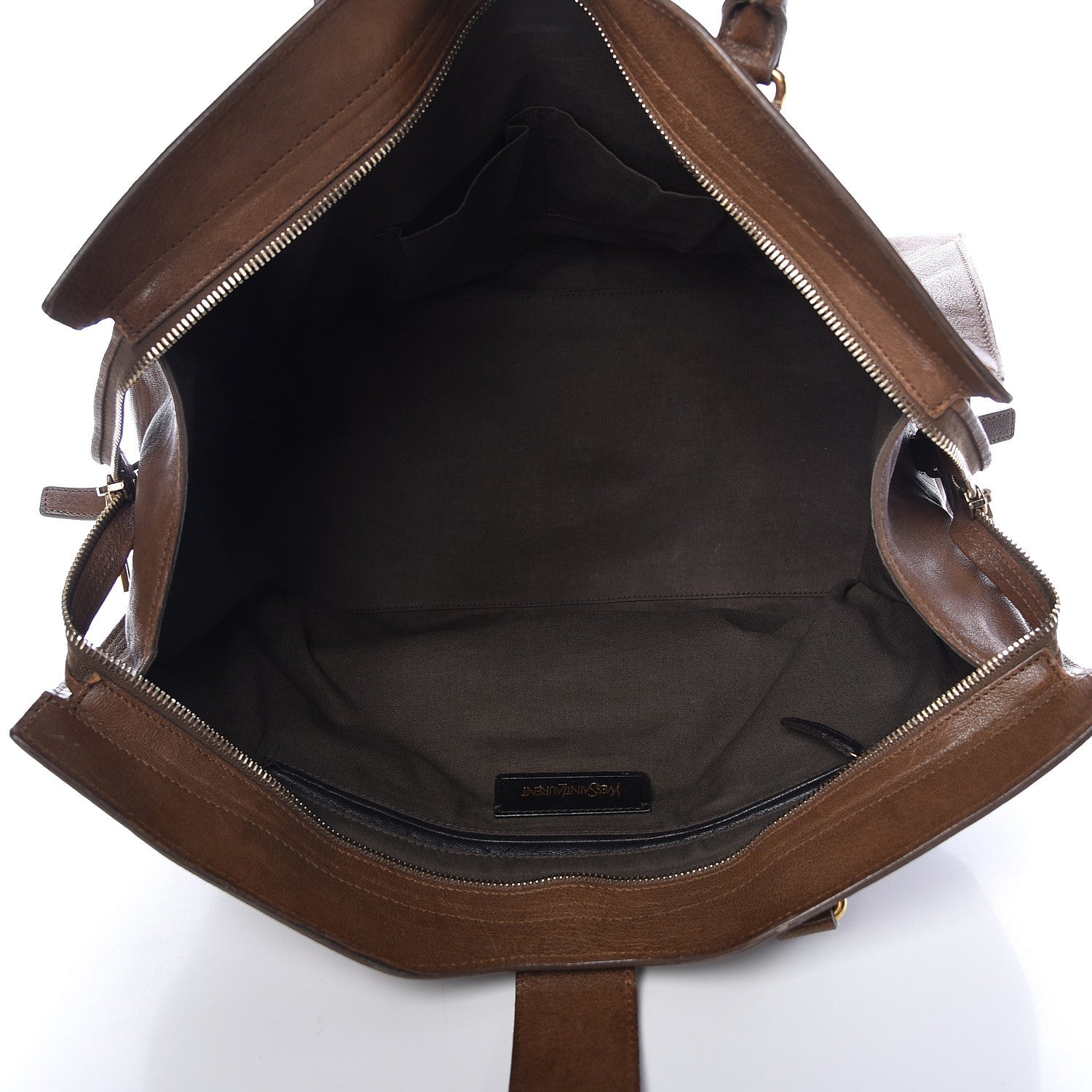 Saint Laurent Sheepskin Large Cabas ChYc Biscuit 5 of 26