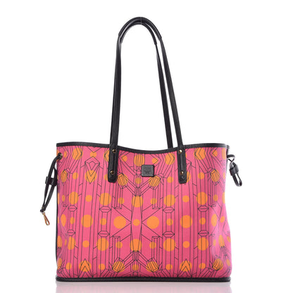 MCM Visetos Medium Liz Reversible Shopper Tote Pink 7 of 20