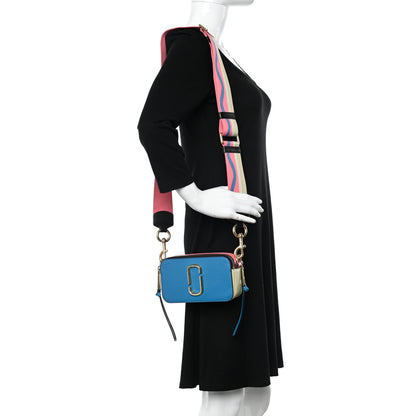 Marc Jacobs Saffiano Small Snapshot Camera Bag Blue Multicolor 2 of 11