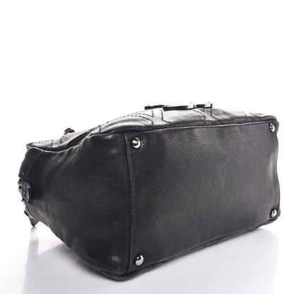 Chanel Calfskin Small Diamond Stitch Tote Black 4 of 7