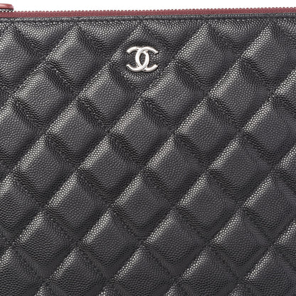 Chanel Caviar Quilted Medium Cosmetic Case Black 9 of 9