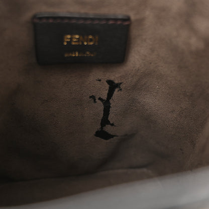 Fendi Vitello Liberty F is Fendi FF 1974 Embossed Mini Mon Tresor Bucket Bag Black 11 of 11