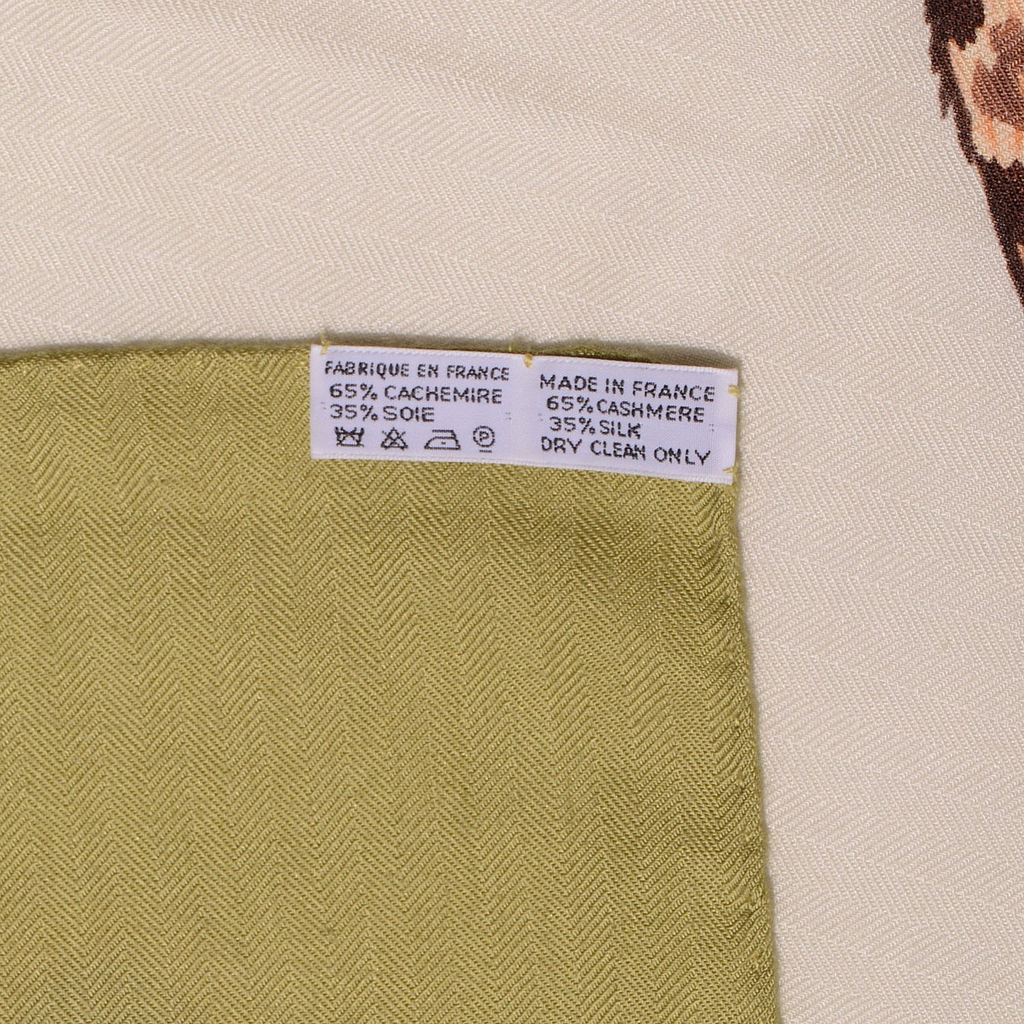 Cashmere Silk Jungle Love Scarf Green 140
