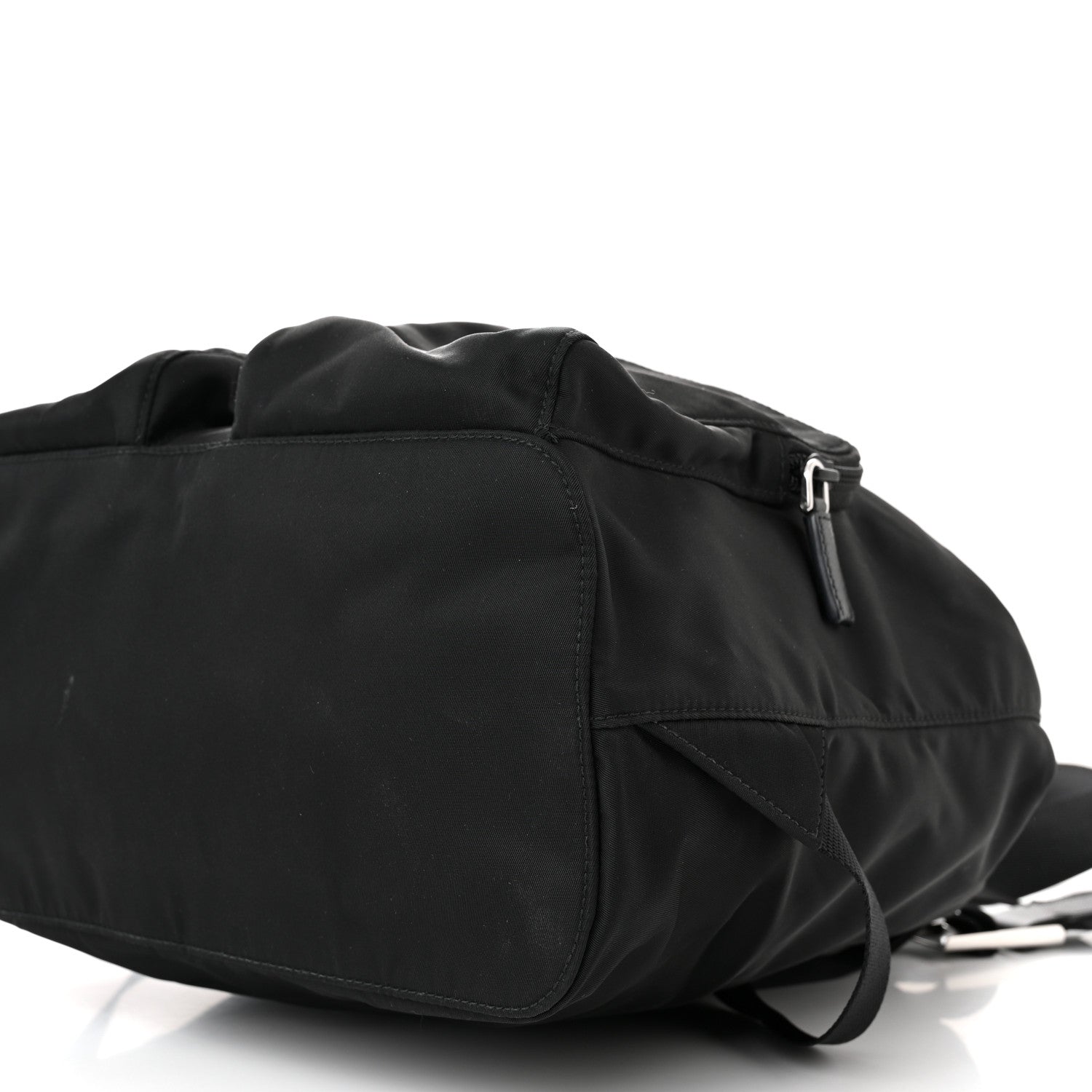 Prada Tessuto Nylon Saffiano Vela Backpack Black 10 of 12
