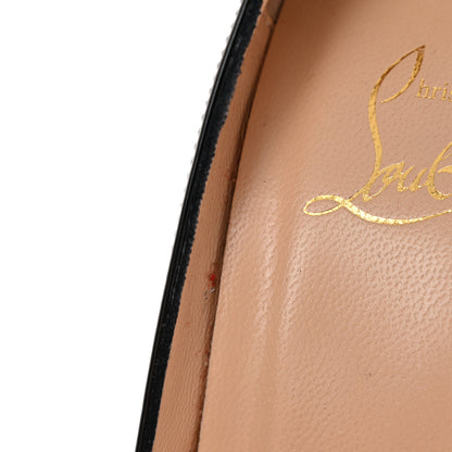 Christian Louboutin Patent Lady Peep 150 Pumps 38 Black 11 of 11