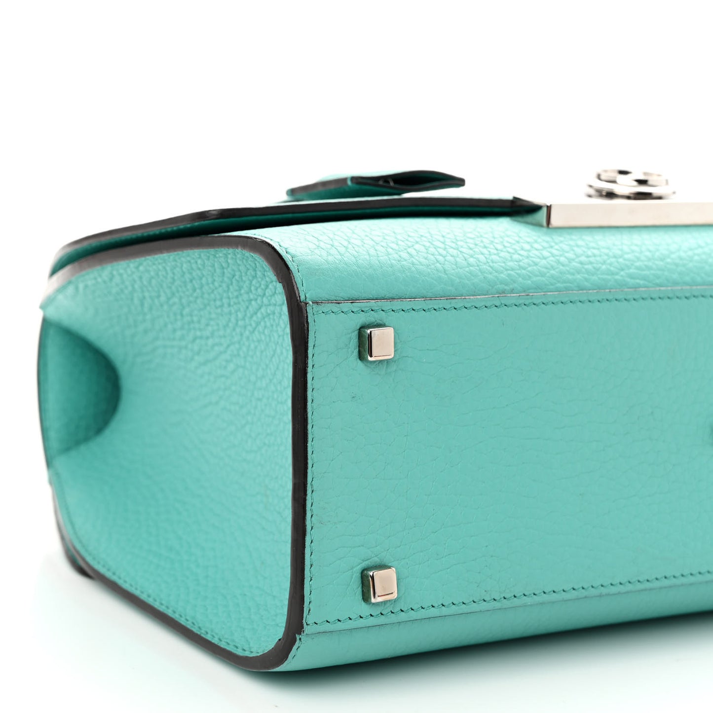 Taurillon Blush Rejane PM Turquoise