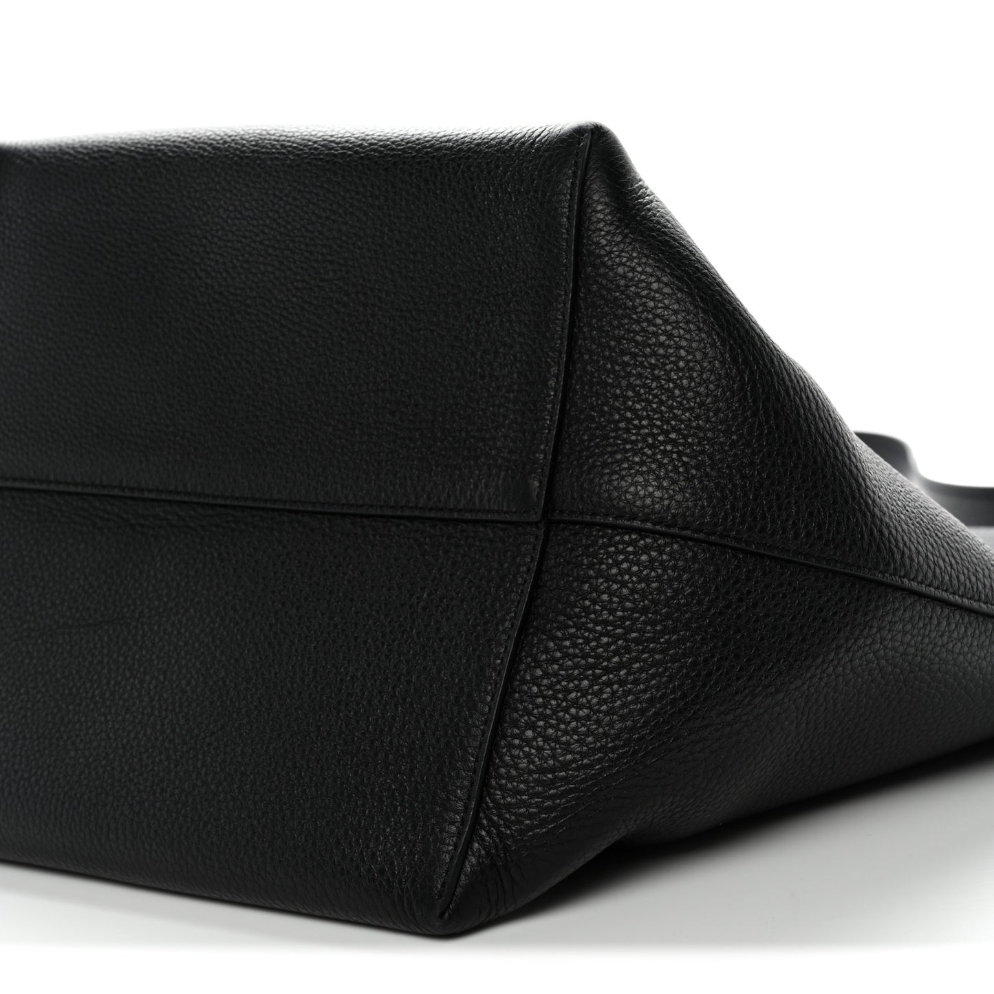 Grained Calfskin Large N/S Park Tote Black