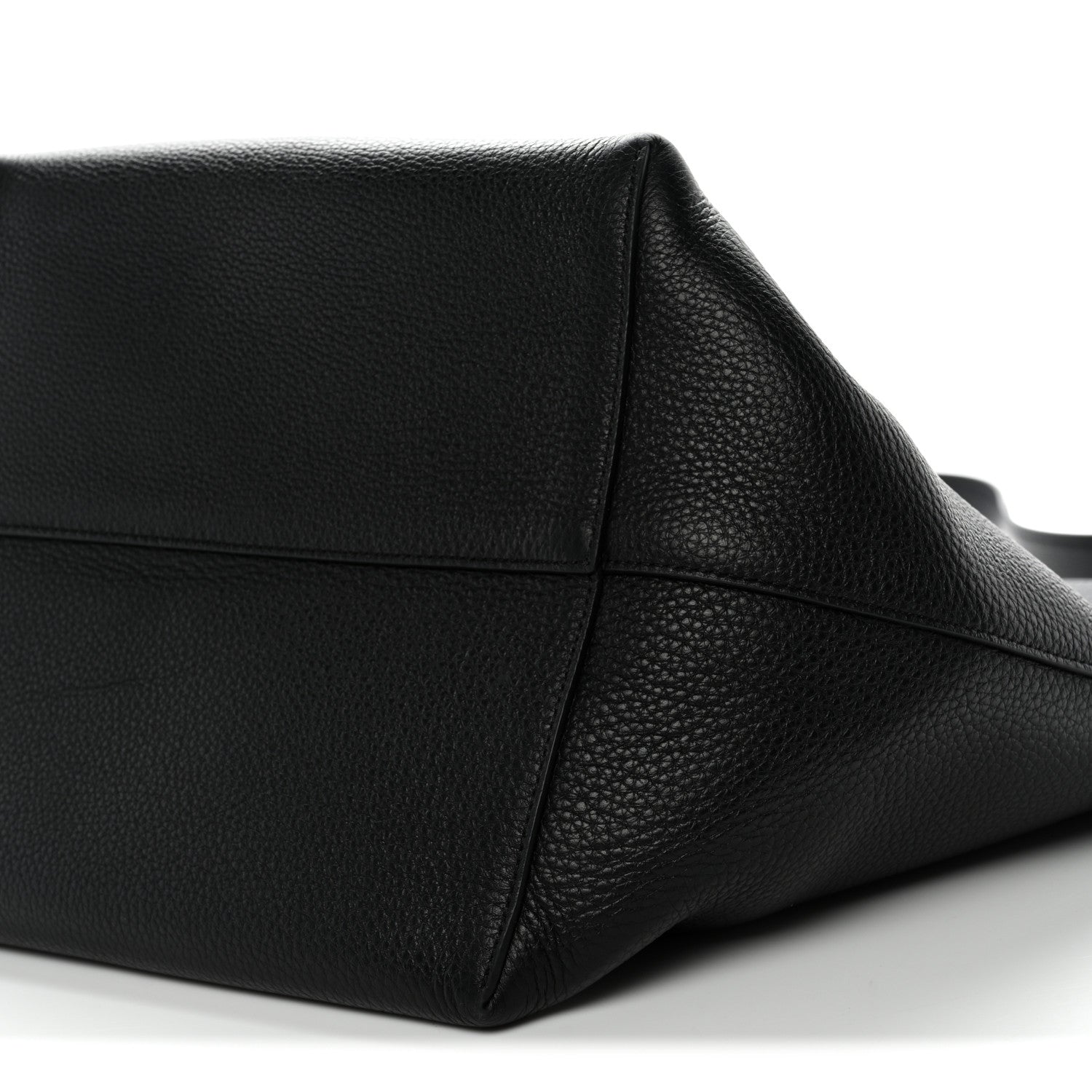 The Row Grained Calfskin Large N/S Park Tote Black 10 of 12