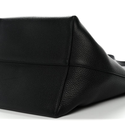 The Row Grained Calfskin Large N/S Park Tote Black 10 of 12