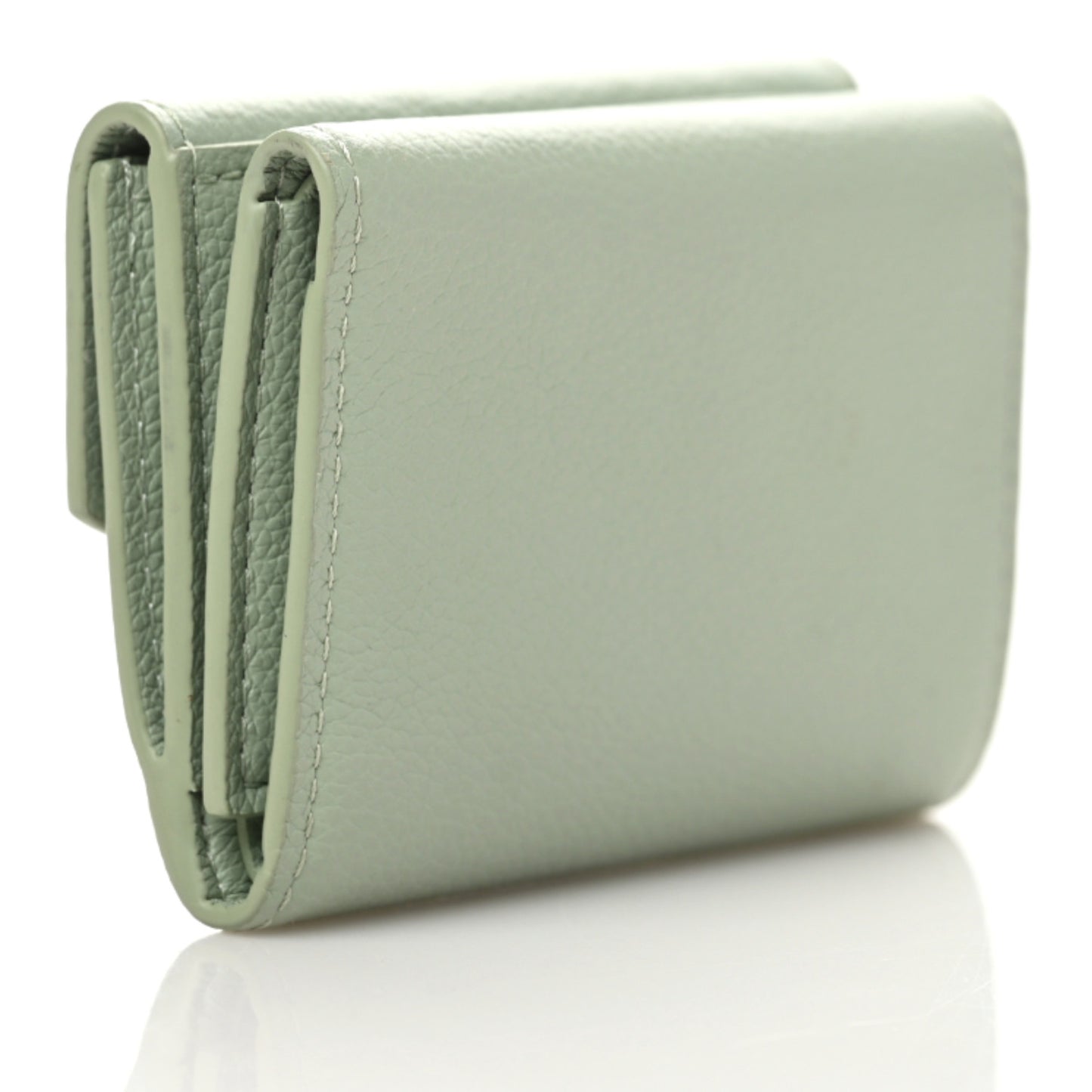 Calfskin Lockmini Wallet Jade