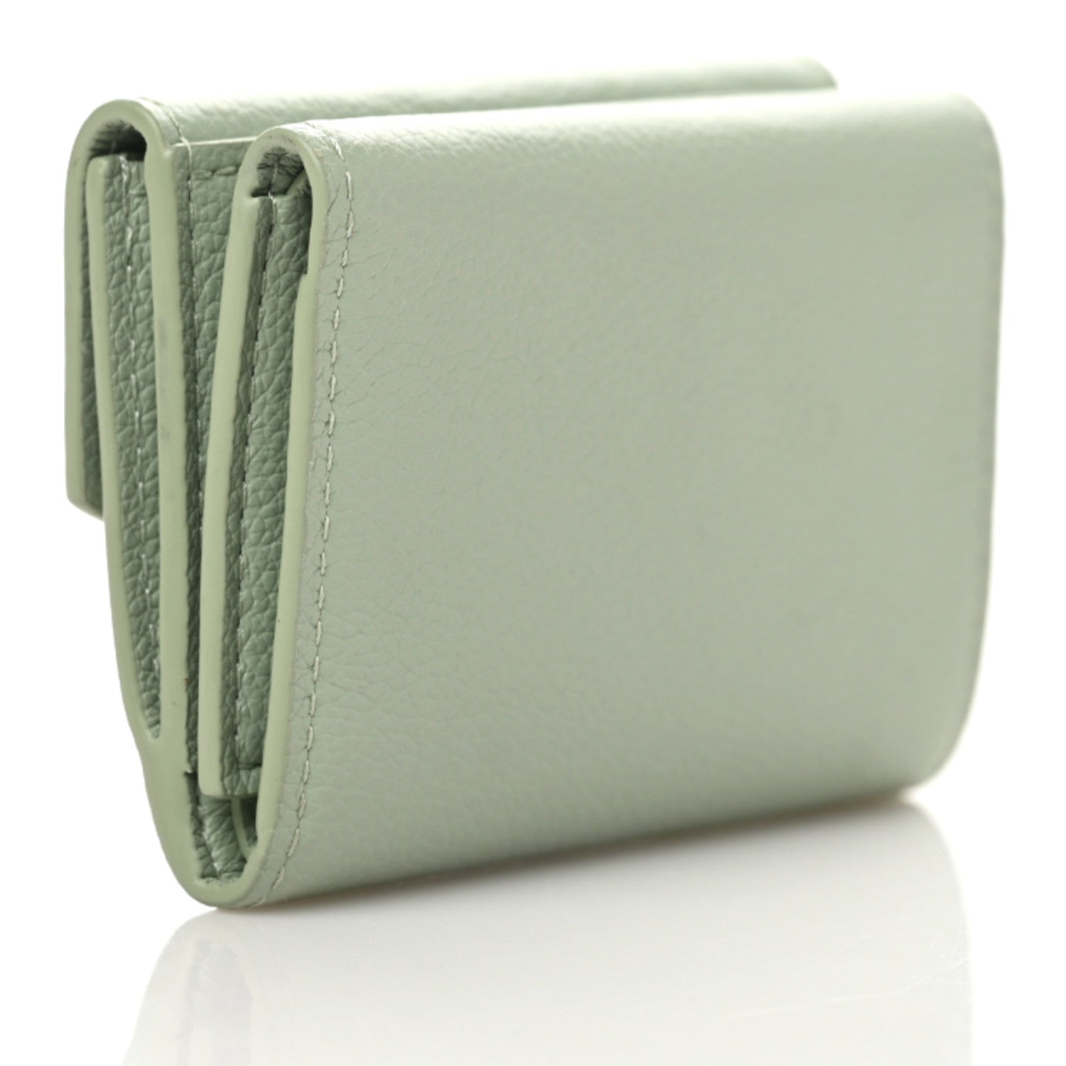 Louis Vuitton Calfskin Lockmini Wallet Jade 3 of 6