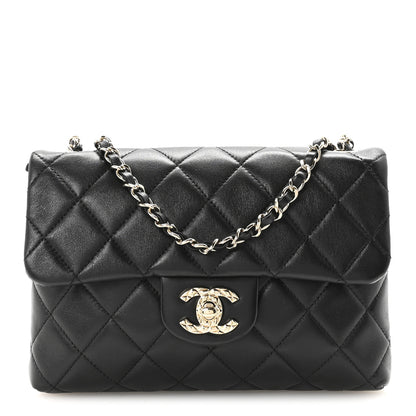 Chanel Lambskin Quilted CC Pocket Clutch With Chain Black 1 of 10