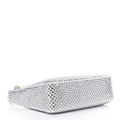 Prada Satin Crystal Mini Re-Edition 2000 Bag White 4 of 11