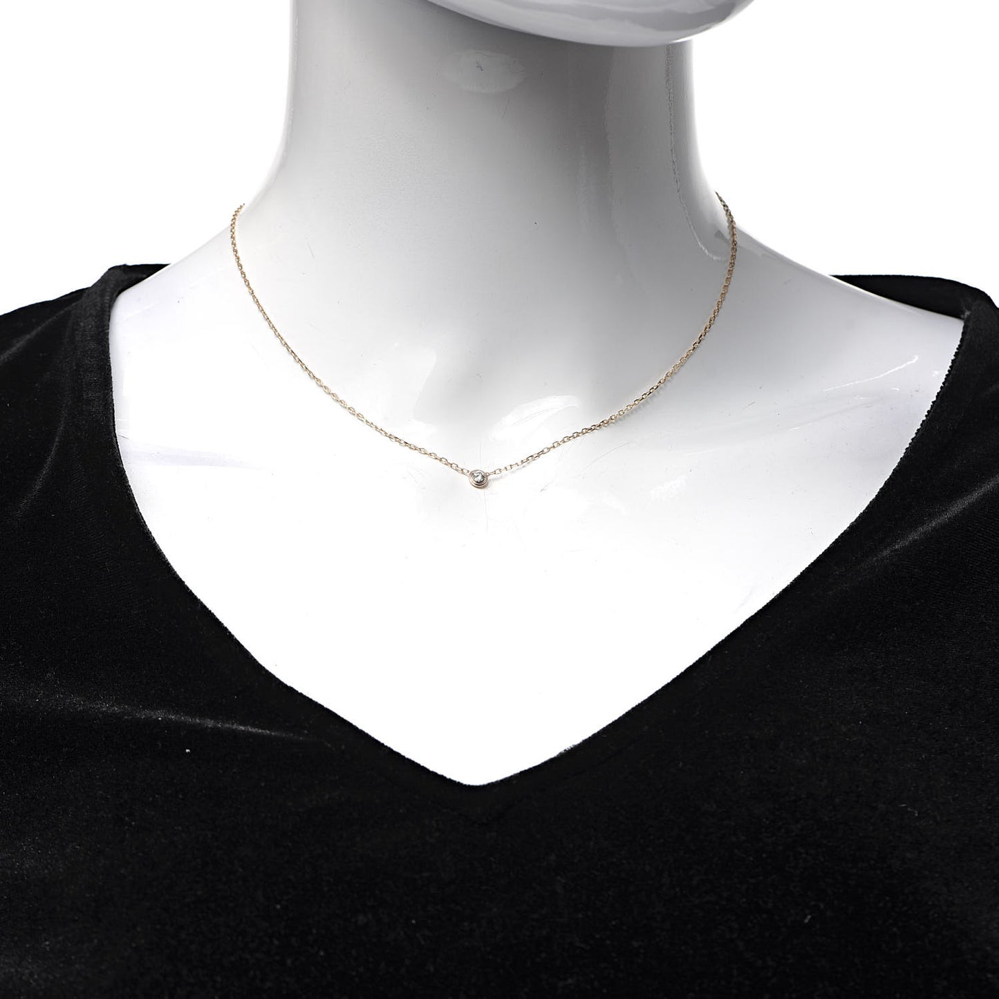 18K Pink Gold Diamond SM D'Amour Pendant Necklace
