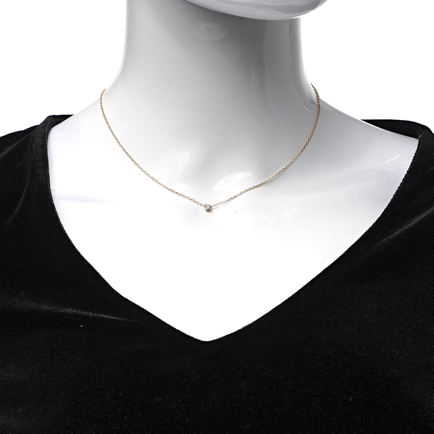 Cartier 18K Pink Gold Diamond SM D'Amour Pendant Necklace 2 of 5