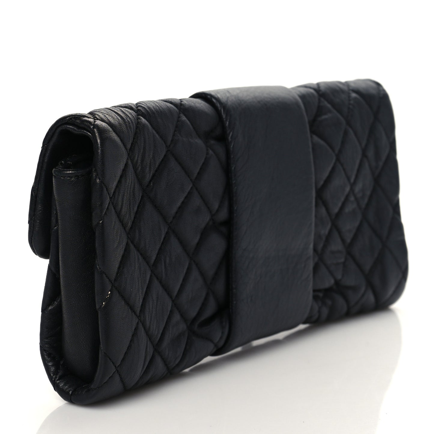 Sheepskin Mademoiselle Clutch Black