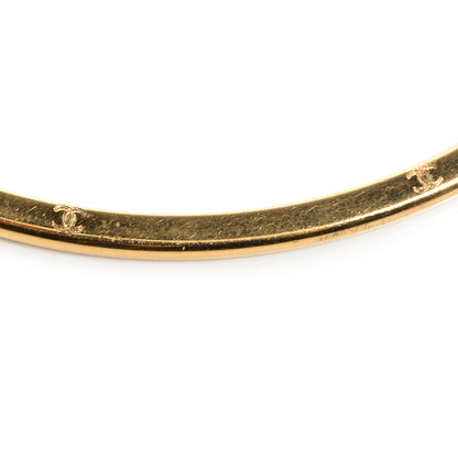 Chanel Large CC Hoop Earrings Gold 2 of 4