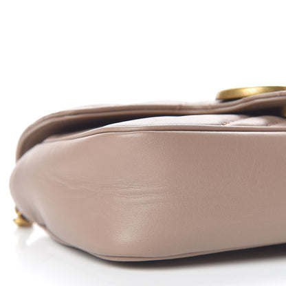 Gucci Calfskin Matelasse Super Mini GG Marmont Shoulder Bag Porcelain Rose 9 of 10