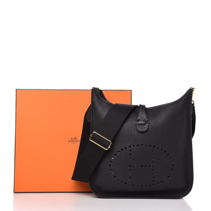 Hermes Taurillon Clemence Evelyne III PM Black 10 of 10