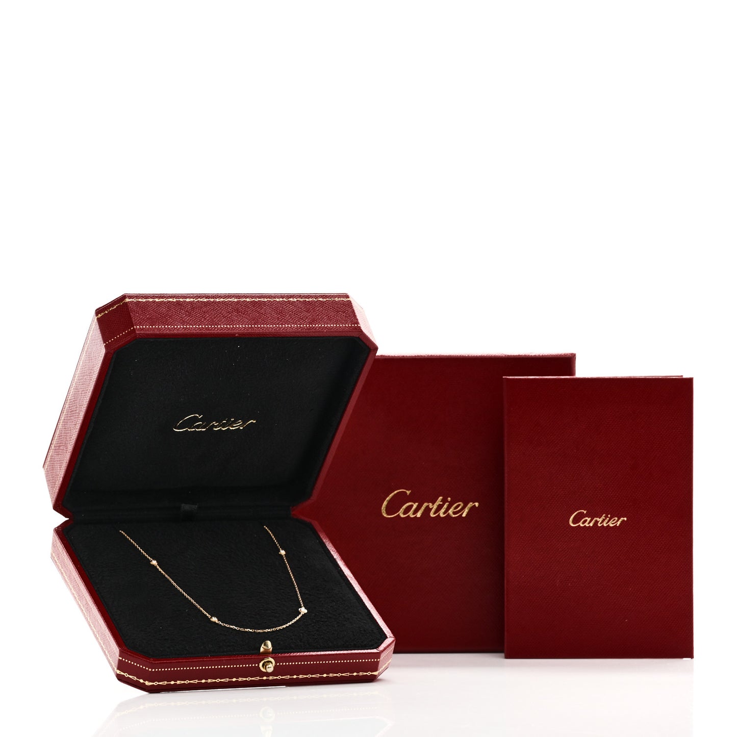 18K Pink Gold 6 Diamond D'Amour Station Necklace