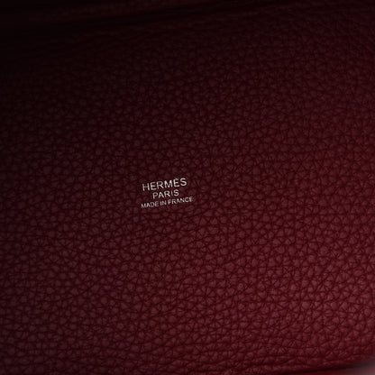 Hermes Taurillon Clemence Picotin Lock 18 PM Rubis 6 of 11