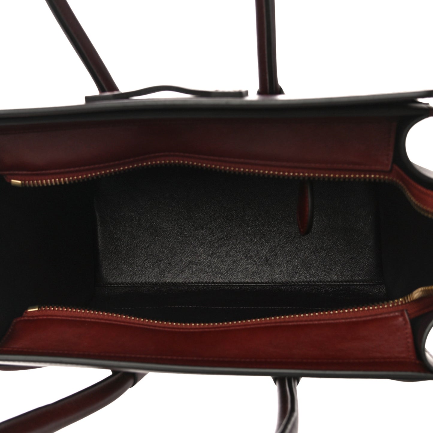 Smooth Calfskin Micro Luggage Burgundy