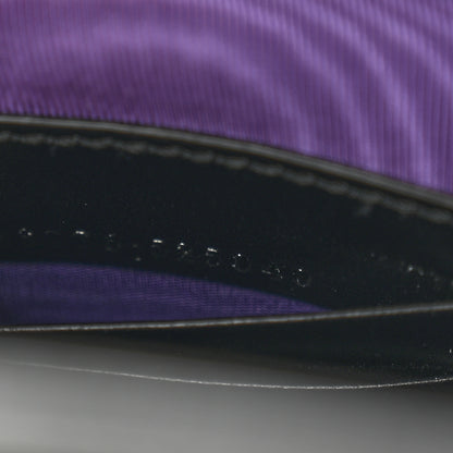 Gucci Nylon Calfskin Enamel GG Matelasse Mini Top Slip Handle Crossbody Bag Black 7 of 10