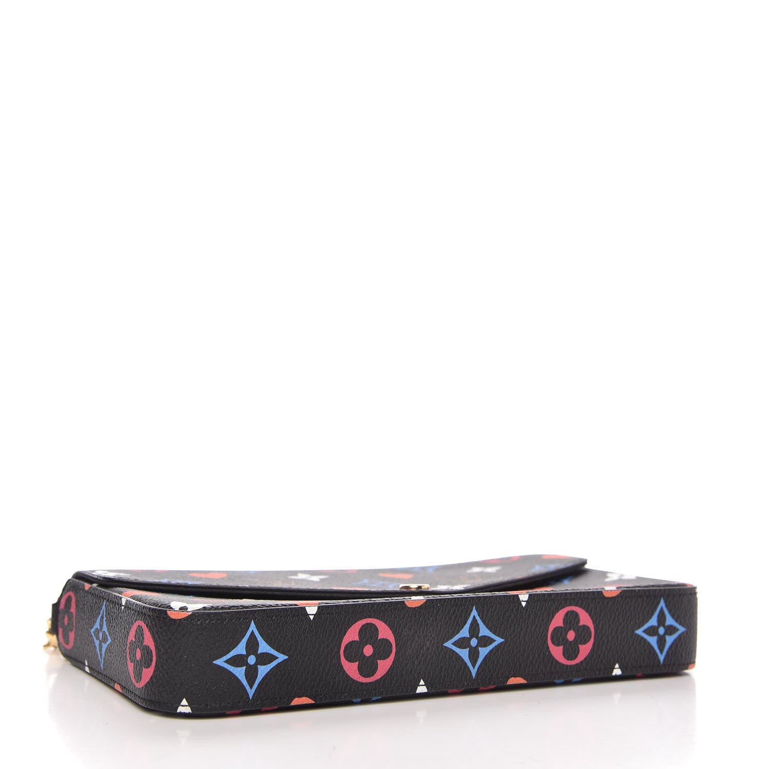 Louis Vuitton Game On Felicie Chain Wallet Black 4 of 11